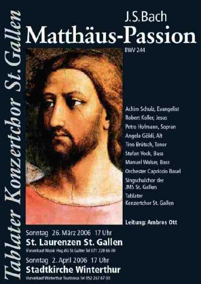 Plakat Matthäus-Passion